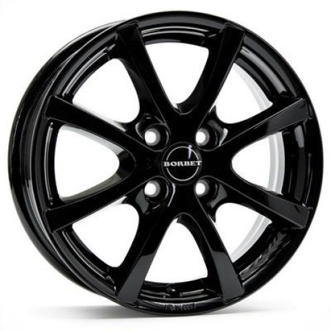 Borbet LV4 W5.5 R14 PCD4x108 ET43 DIA63.4 gloss black